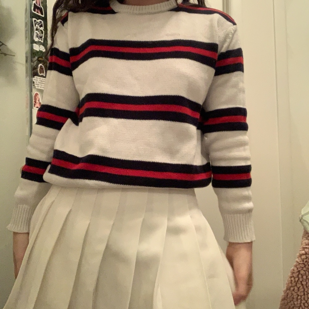 brandy striped sweater